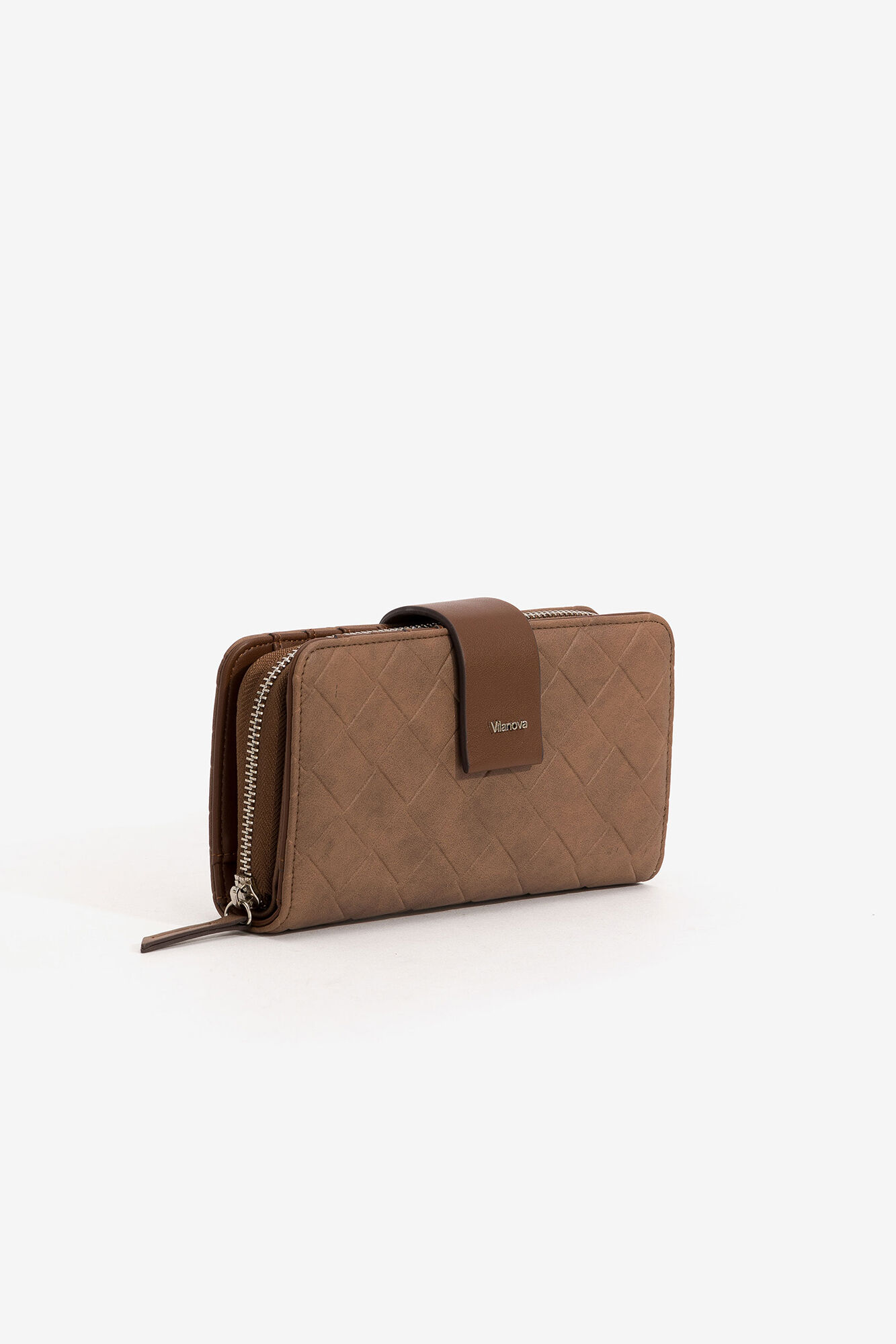 Bolsa grande texturizada - Bege