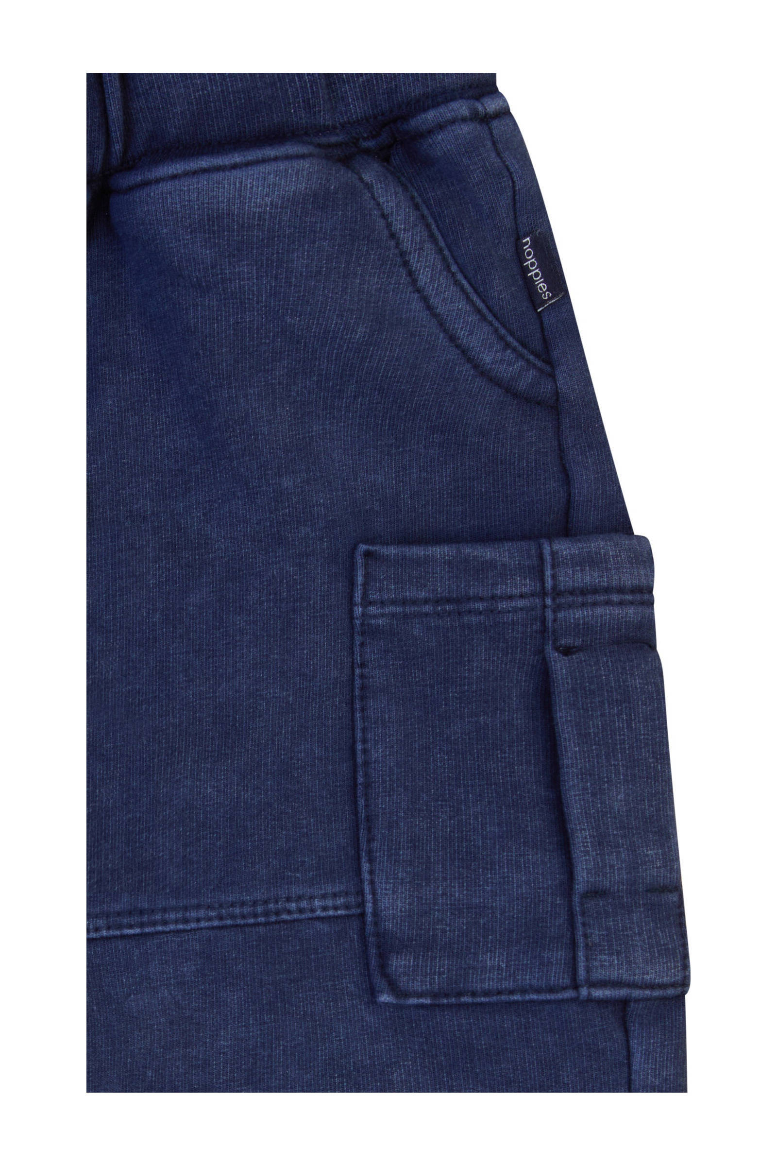 Noppies baby cargobroek blauw