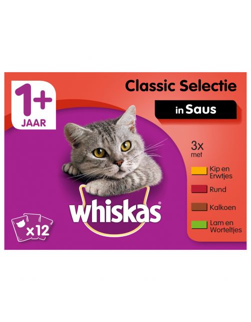 Whiskas Multipack Maaltijdzakjes Adult - Kattenvoer