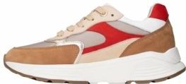 Xsensible - Ponte Vecchio - Dames Sneaker - Bruin Combi - Leer