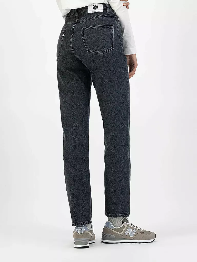 MUD JEANS Jeans Straight RELAX ROSE schwarz