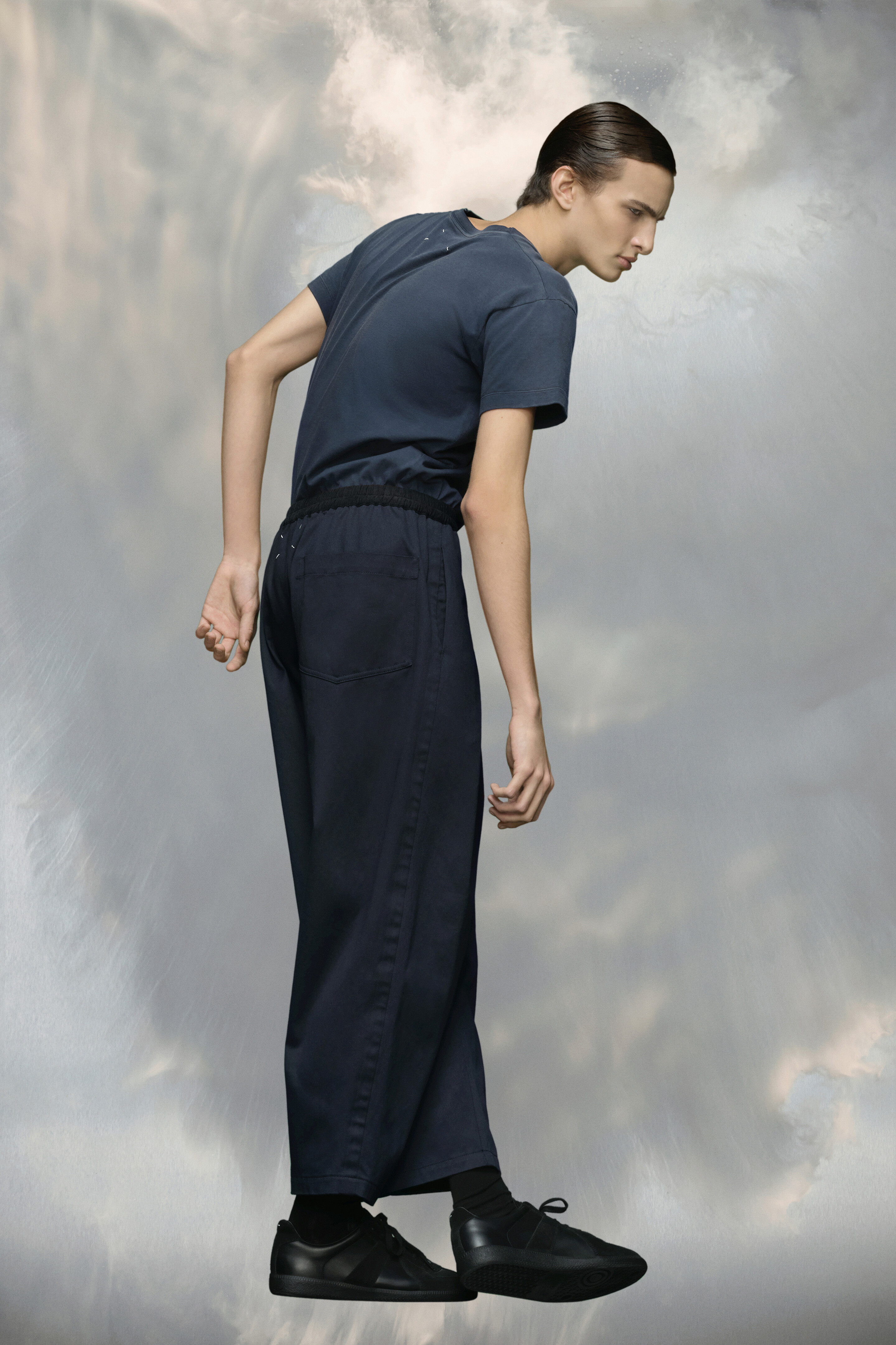 Pantalon en coton bleu pour homme Bleu Foncé