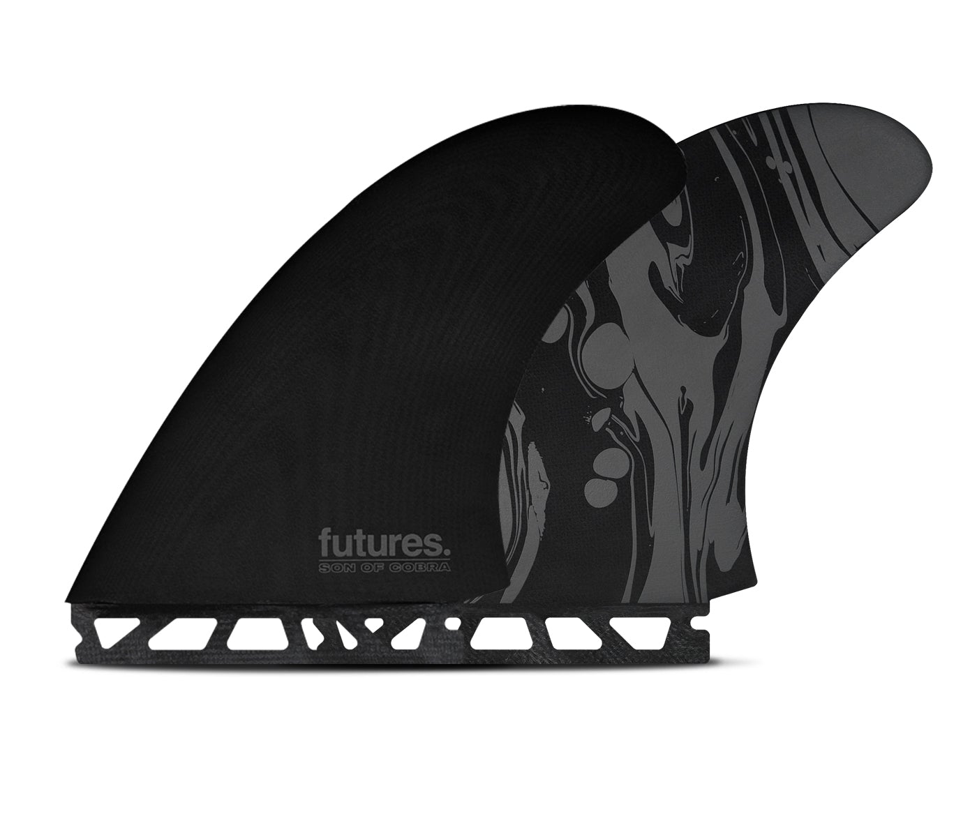 Futures Son of Cobra Fiberglass - Black Marble - Twin