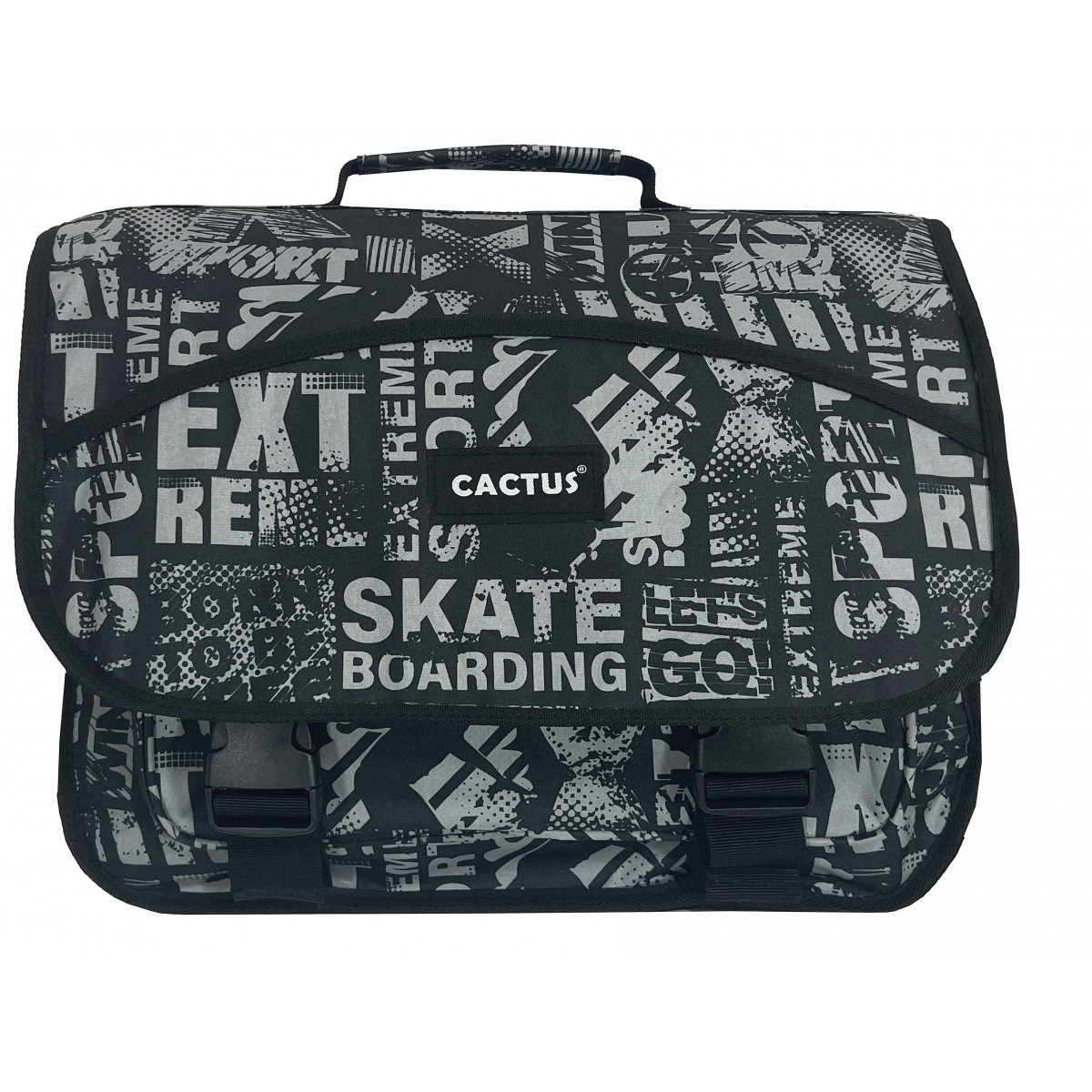 Cactus Cartable scolaire double compartiment & trousse offerte Cactus sans roulettes