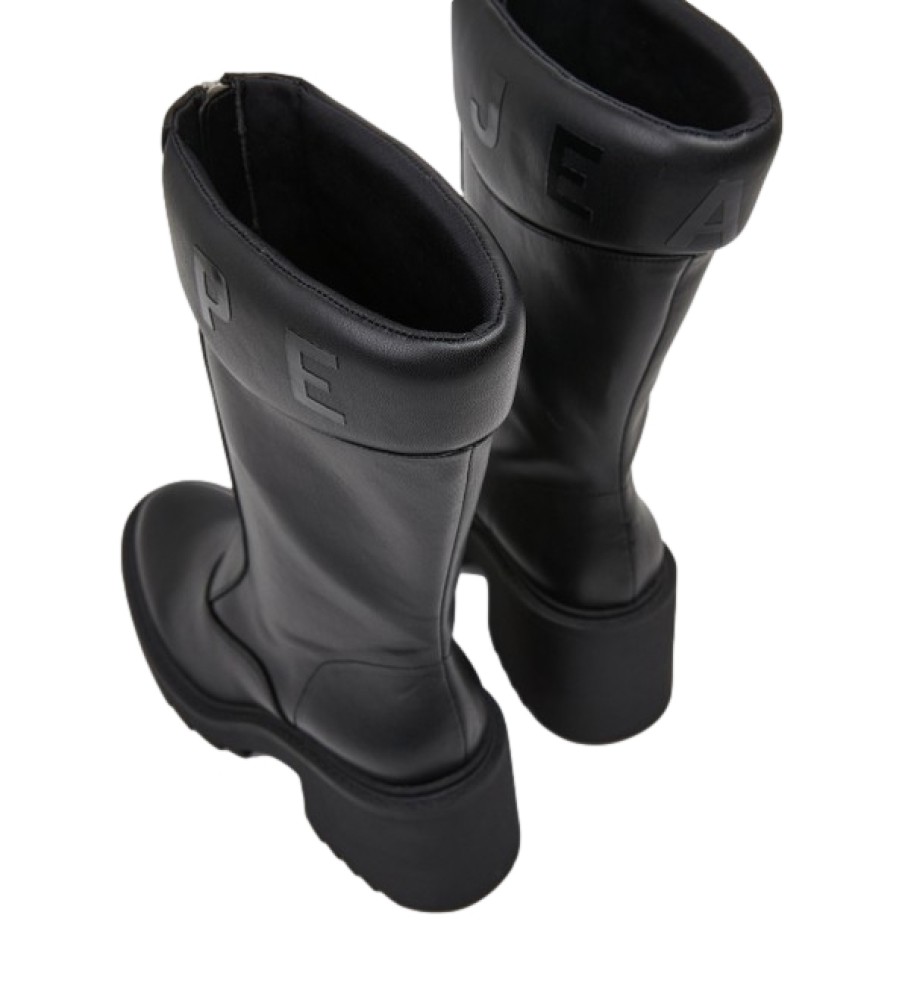 Botas pretas de cano curto Pepe Jeans Boss Zip