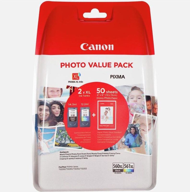 Canon PG-560XL/CL561XL - Inktcartridge - Multipack