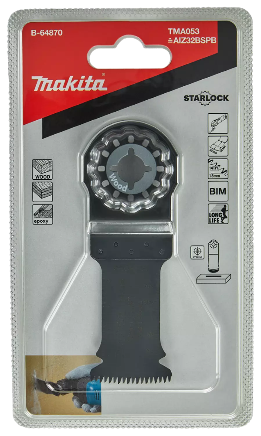 Makita TMA053 Bi-metalen Invalzaagblad - 32mm