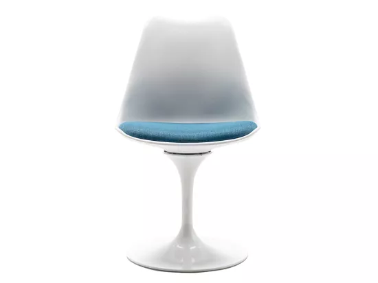 Chaise en polypropylène, tissu et métal - Bleu et blanc - XAFY