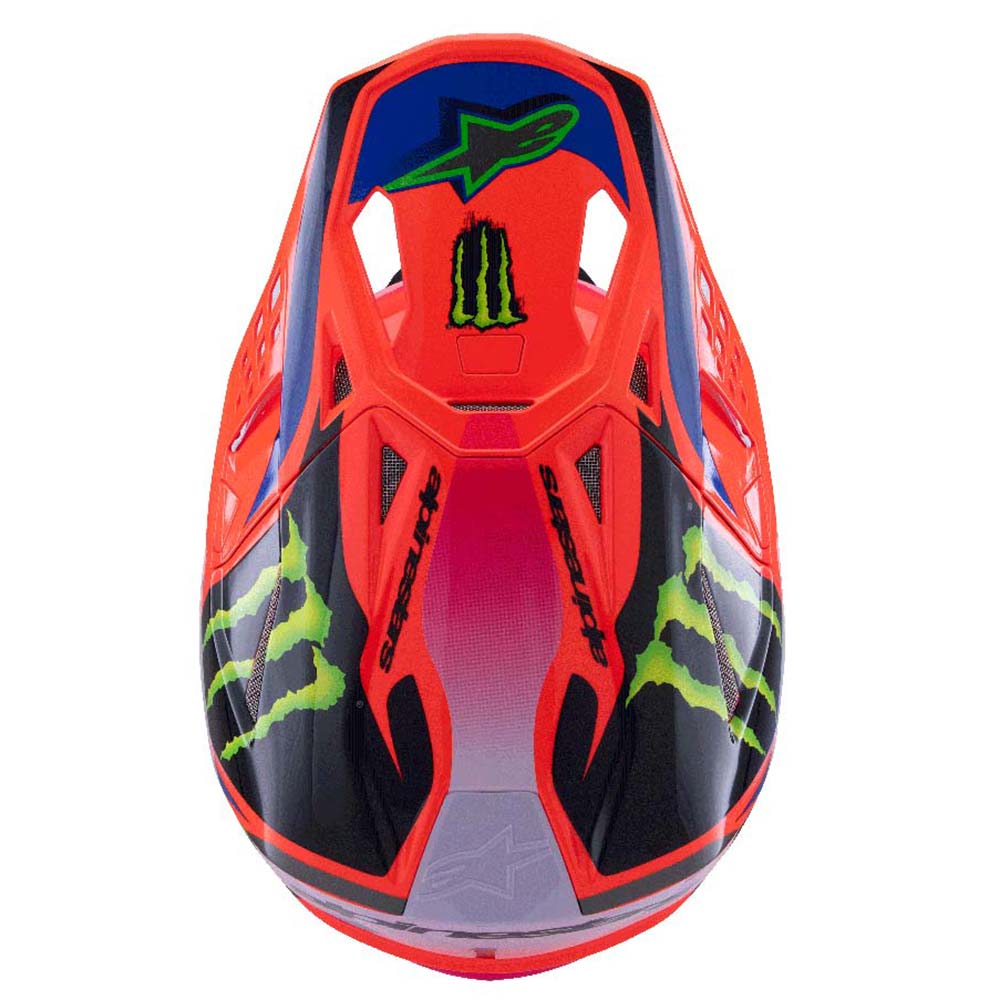 Alpinestars - Casque S-M10 Deegan Orange / Rose fluo / Bleu