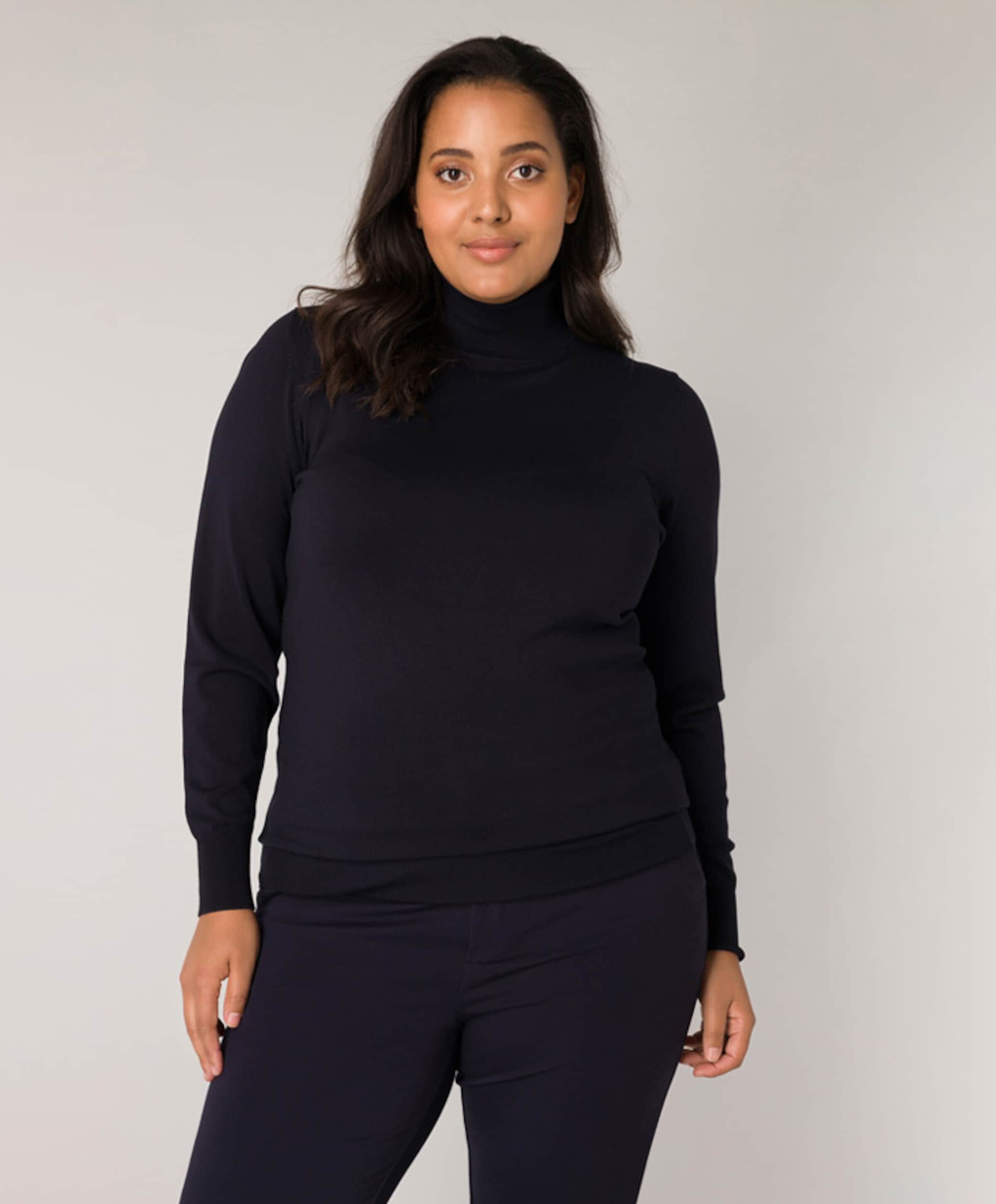 Base Level Curvy Dames coltrui blauw