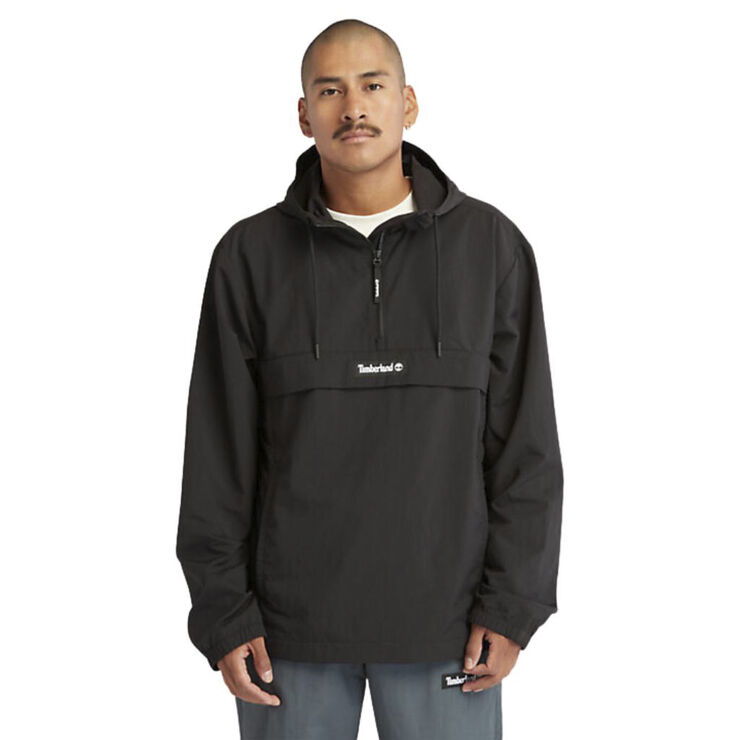 TIMBERLAND half-zip windbreaker jacket Black