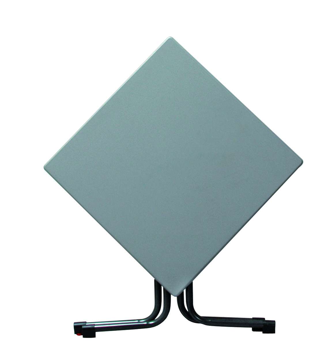 Gartentisch - anthrazit-inox - klappbar - 70x70 cm