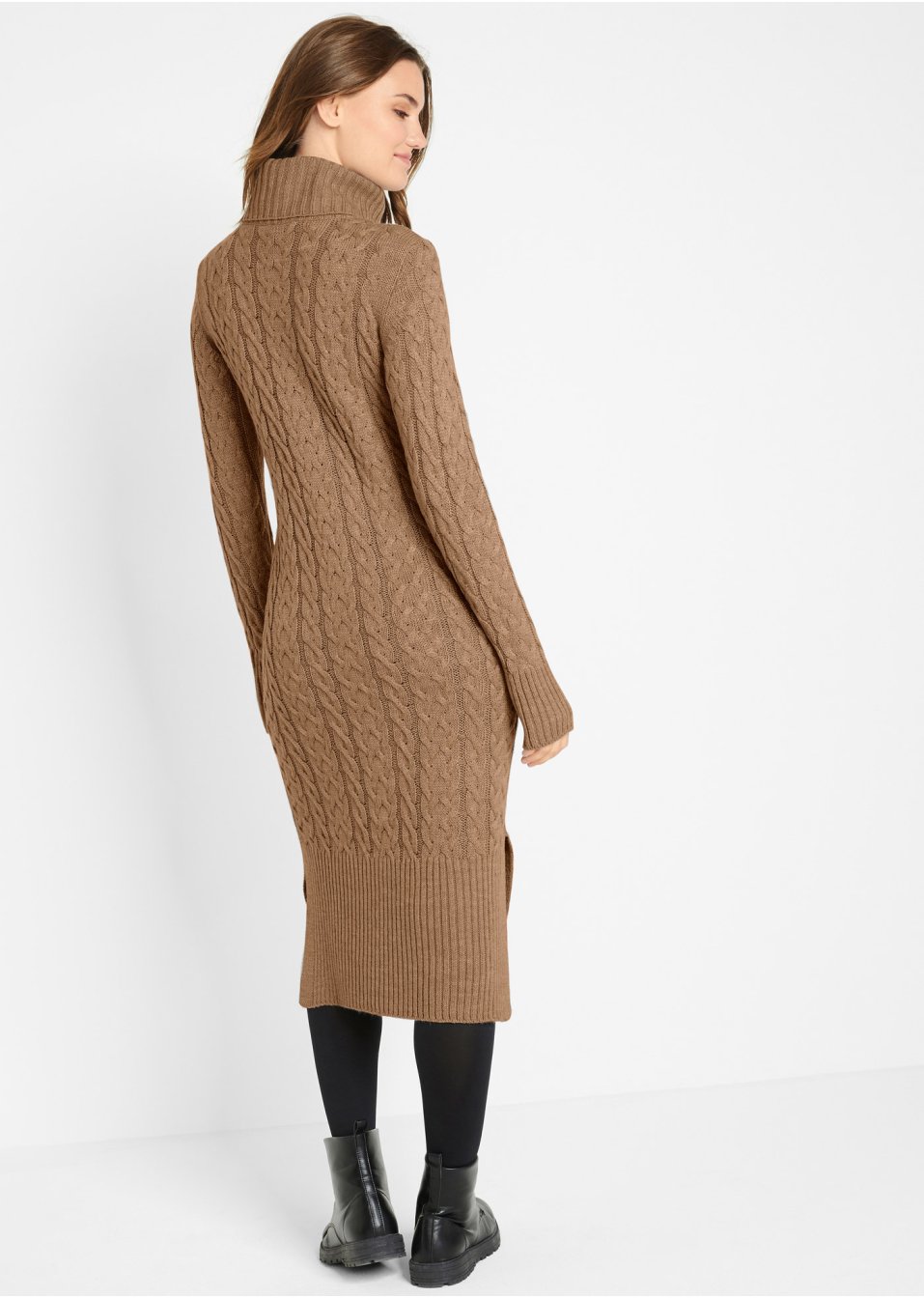 Robe en maille midi structurée