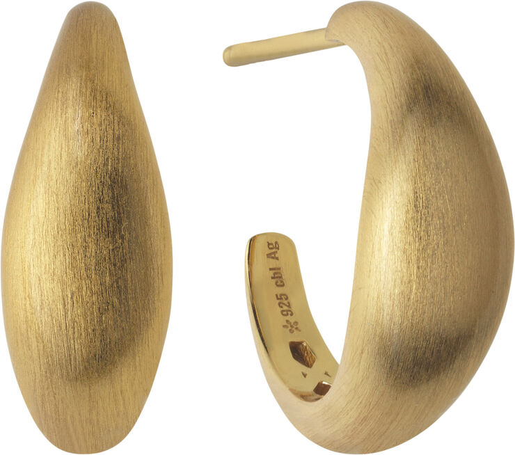 ByBiehl Ocean Flow Hoops Small Gold plated silv