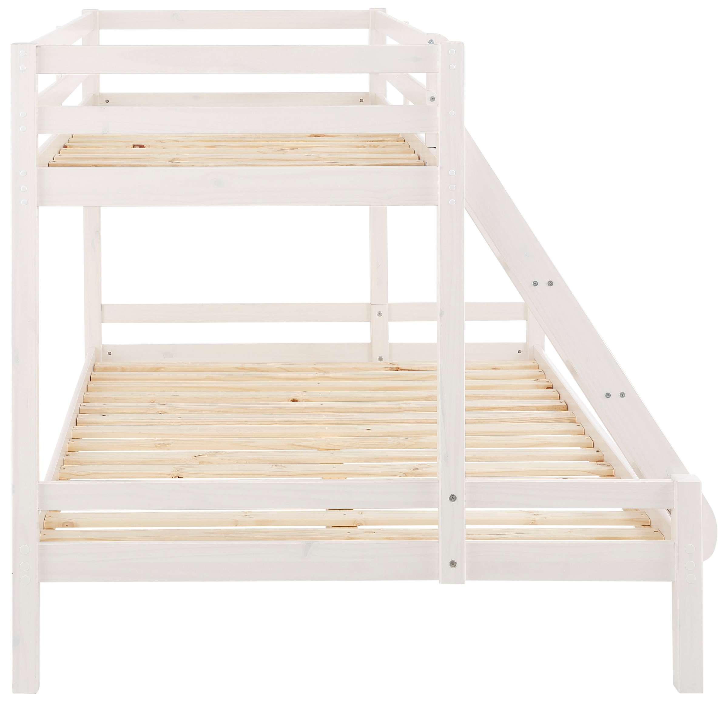 Lüttenhütt Kinderbett »Alpi, Stockbett, Etagenbett, untere Liegefläche 140cm breit« Höhe ca. 142cm,  mit 2 Schlafgelegenheiten, inklusive Lattenrost und Leiter