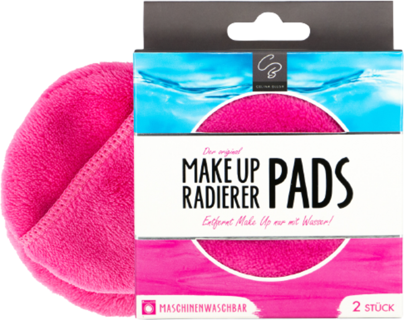 MAKEUP RADIERER  Eco-Edition Pads 2er Pack, Pink (2 Stk)