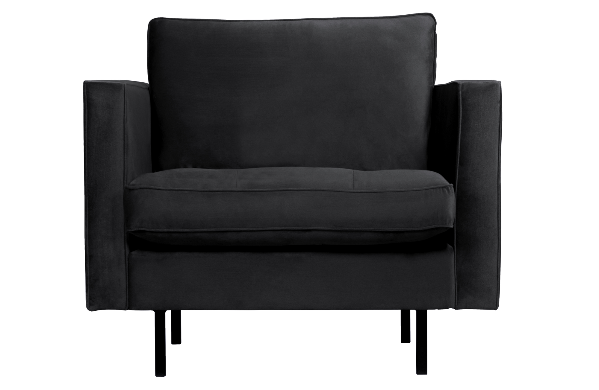BePureHome fauteuil Rodeo Classic velvet Fauteuil Rodeo Classic Velvet - Antraciet