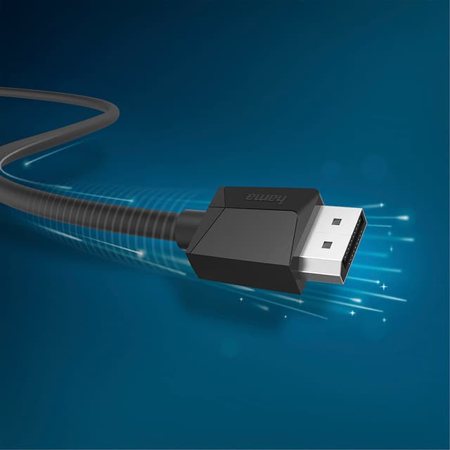 Kabel DisplayPort 1.2 Ultra-HD 4K 1.5m Sort