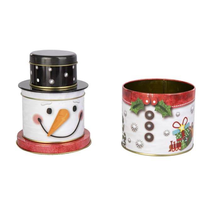 3-er Set Gebäckdosen - stapelbar - 1 Set