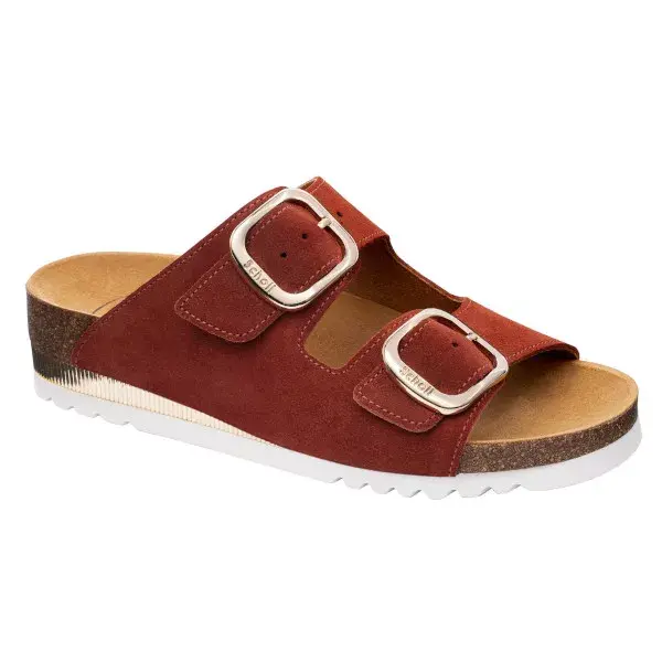 Tamancos Scholl Comfort Shoes Ilary SS 2 na cor ferrugem, tamanho 35