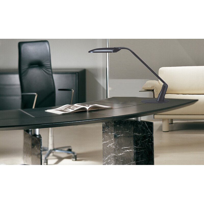 Lampe de bureau Led Unilux duo noir prise Europe