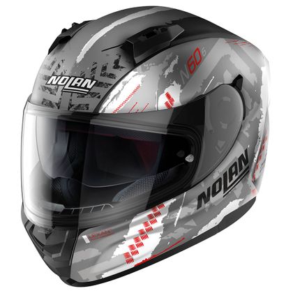 Casque Nolan N60-6 WHEELSPIN - Noir / Rouge
