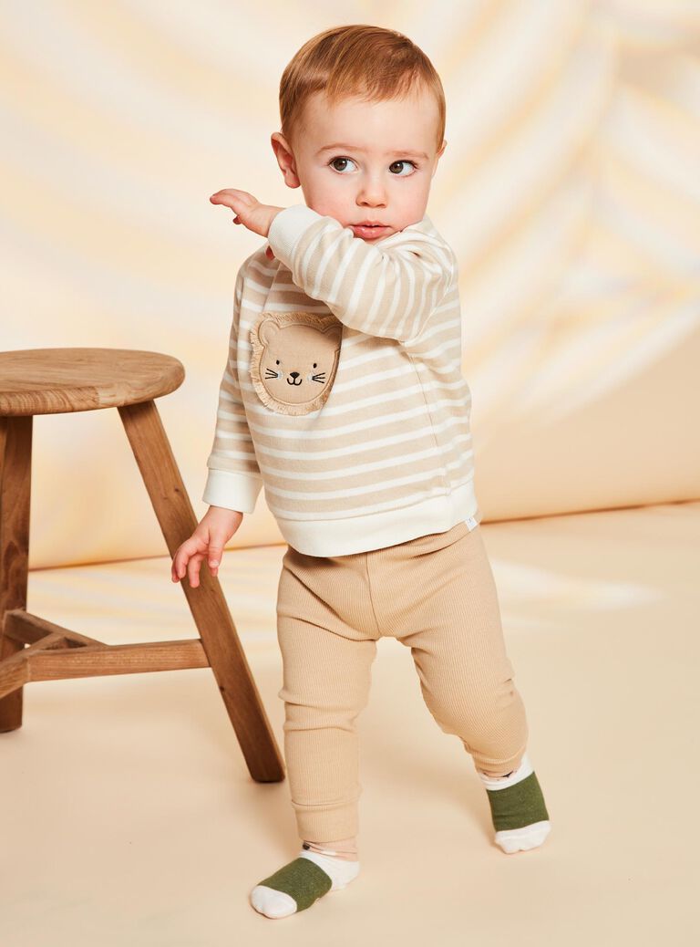 Ensemble sweat et legging beige clair