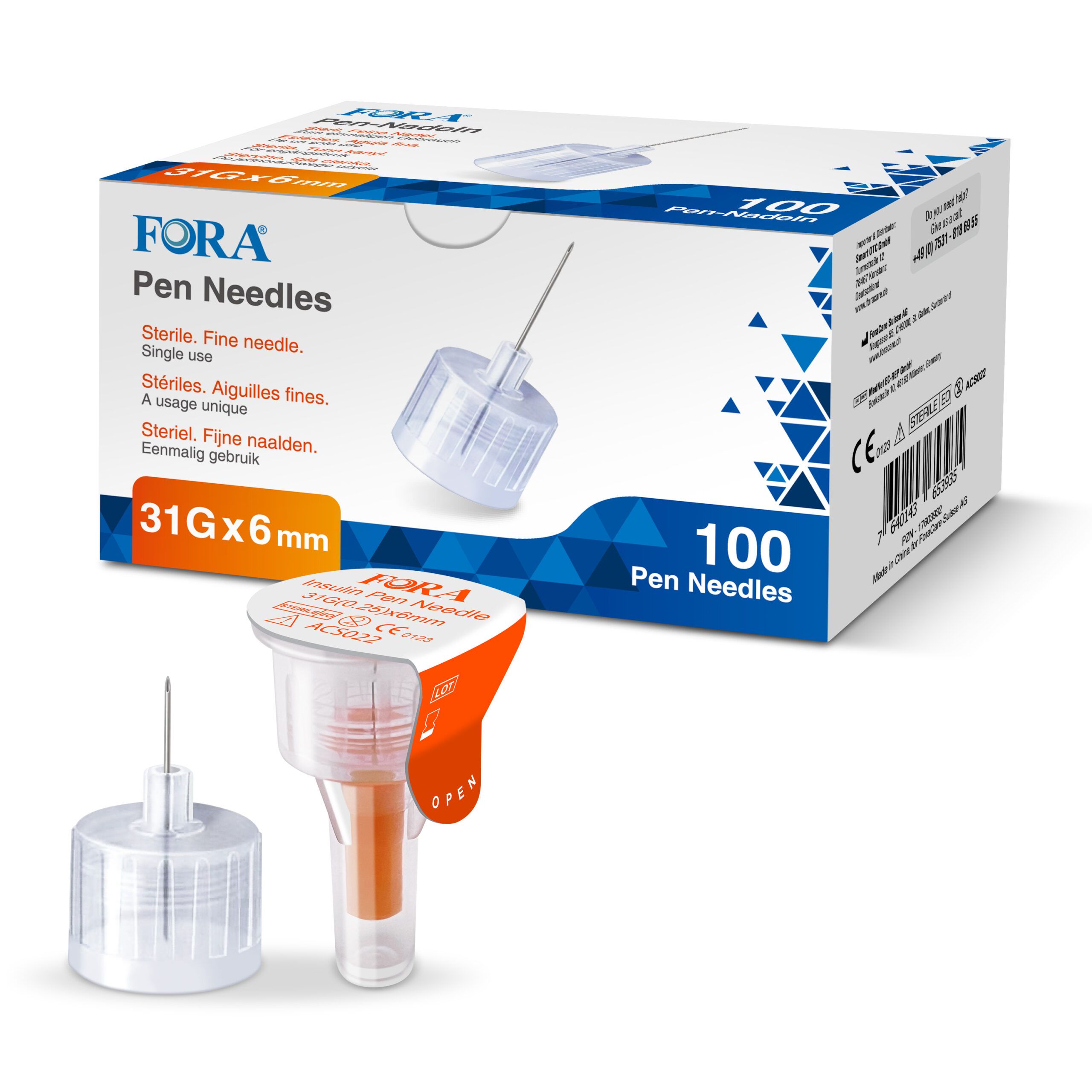 FORA Pen-Nadeln 31G 6mm