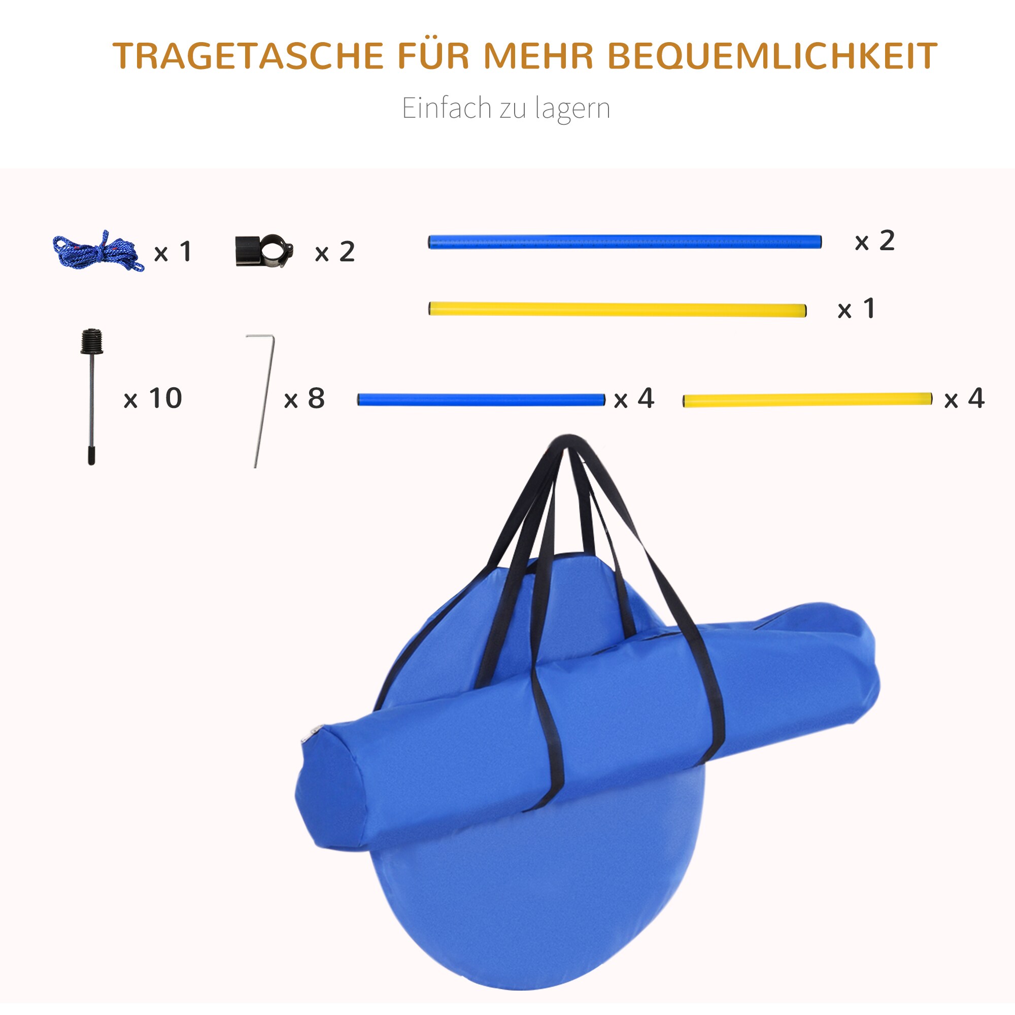 PawHut Hundesport blau, gelb