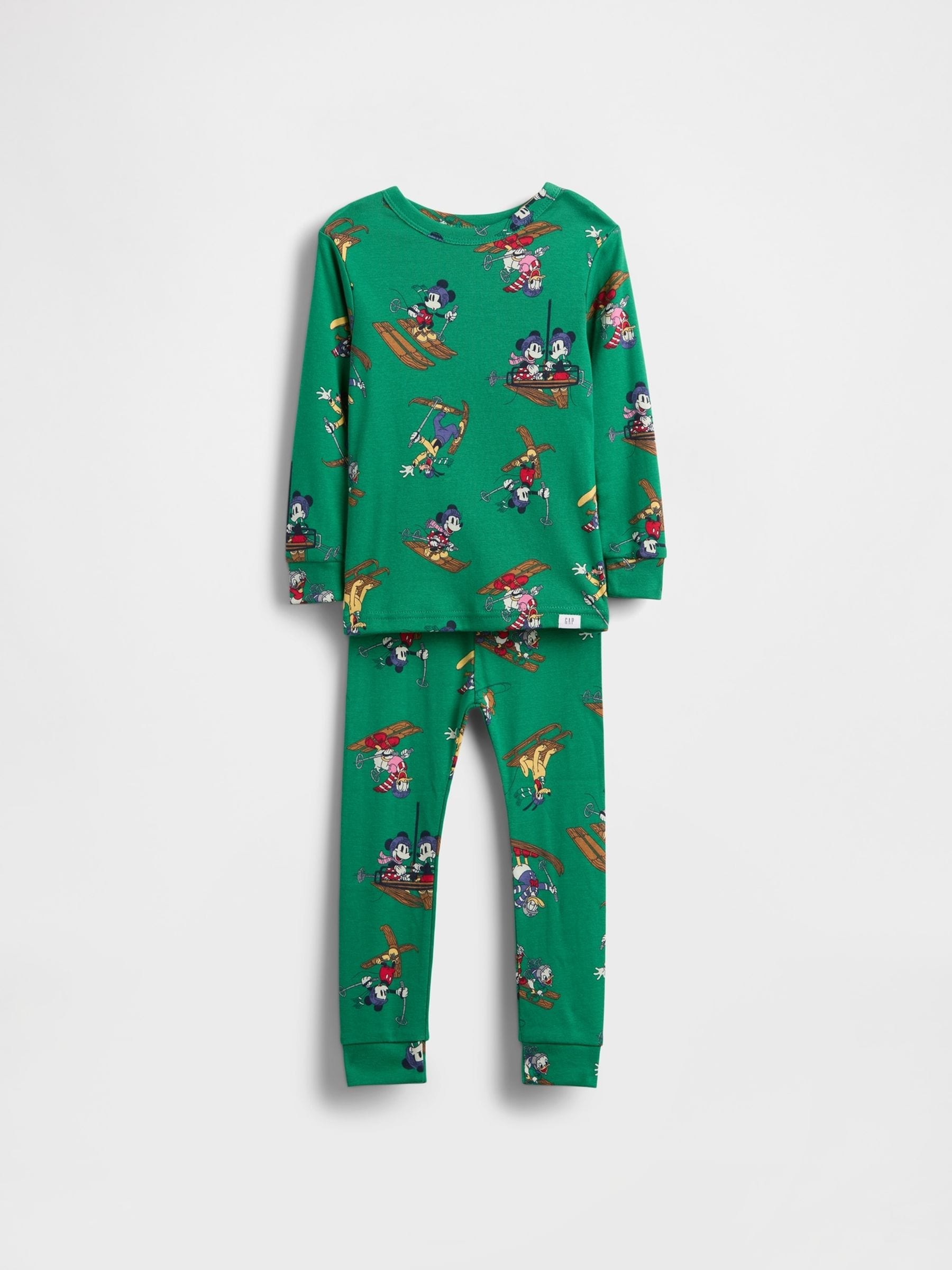 Groen - Gap Disney Cotton Christmas Pyjamas (6mths-5yrs) (6mths-5yrs)