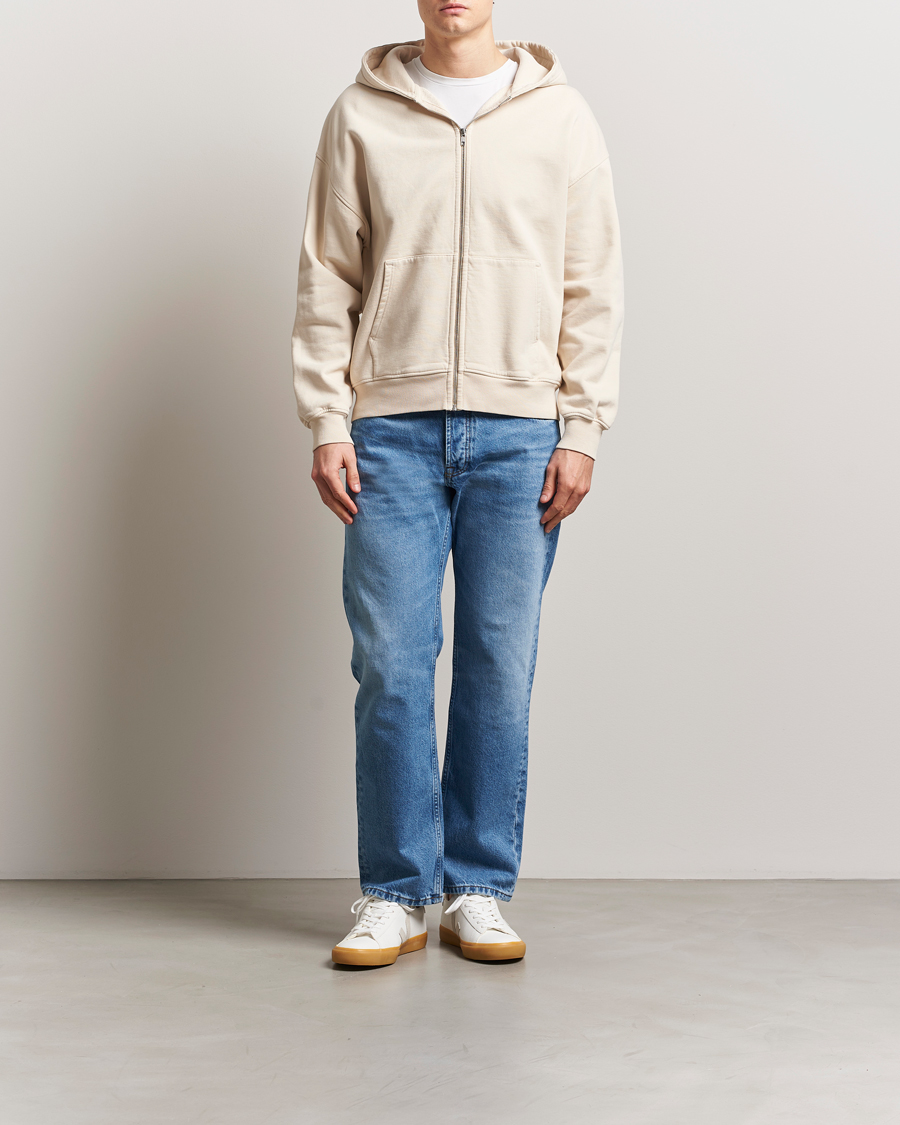 Colorful Standard Organic Full Zip Hoodie Ivory White
