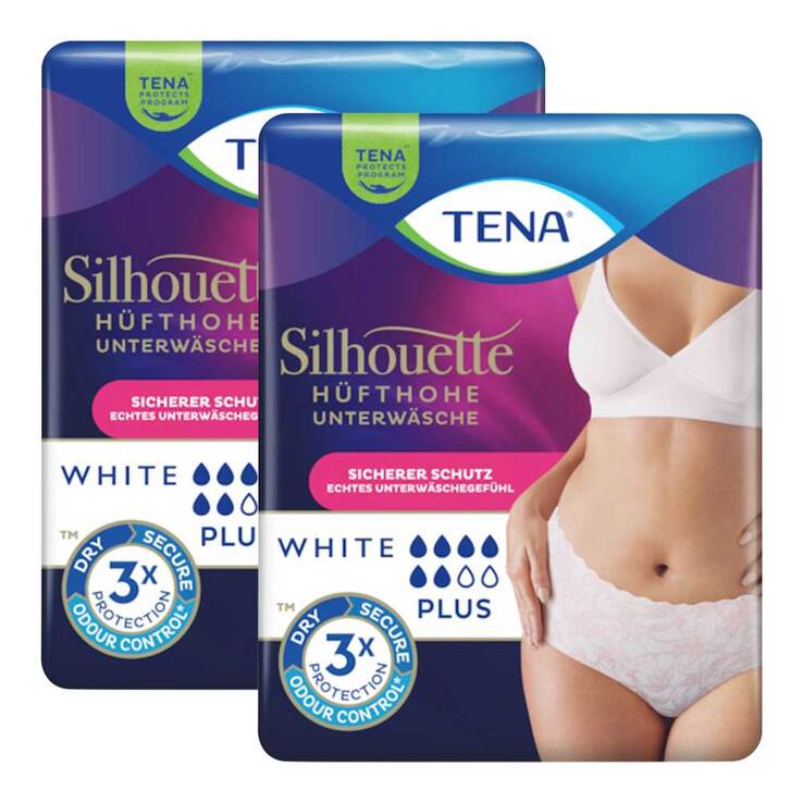 Tena Silhouette Plus L white Inkontinenz Pants, 2X10 St