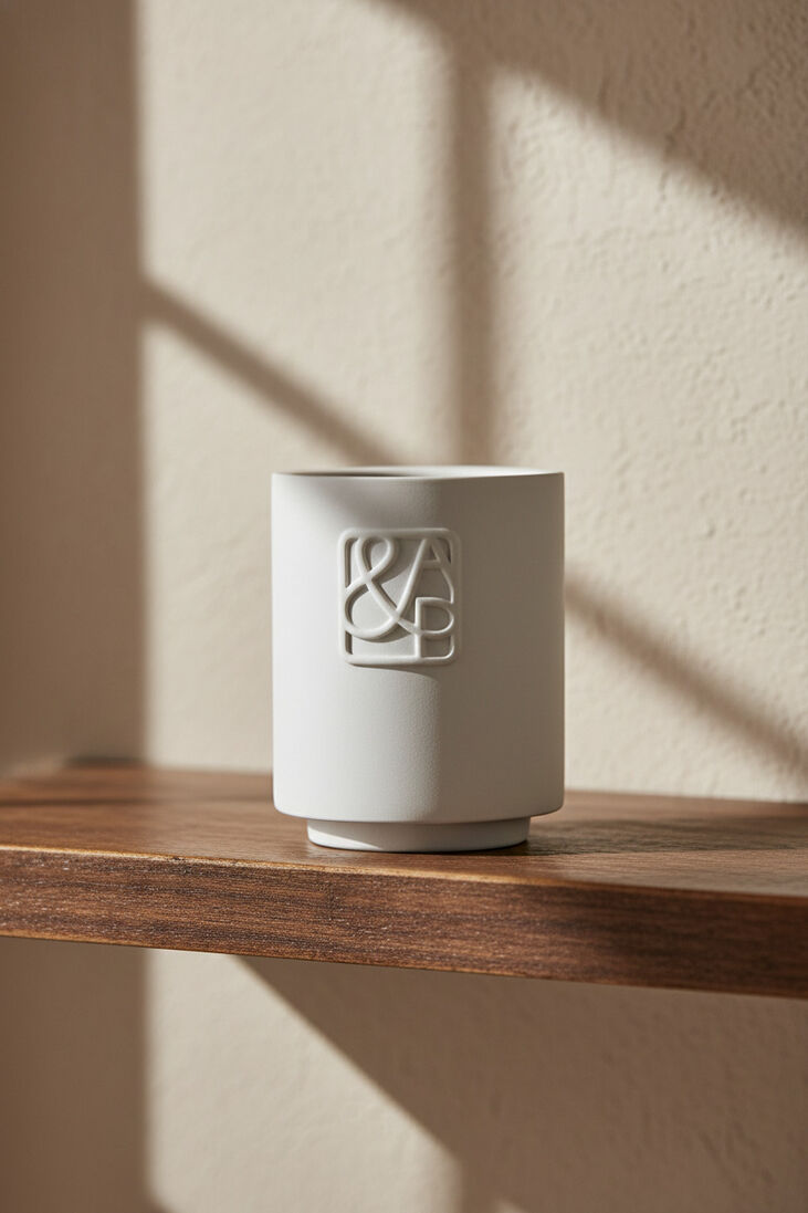 witte august & piers geurkaarsen libertine 90gr - scented candle