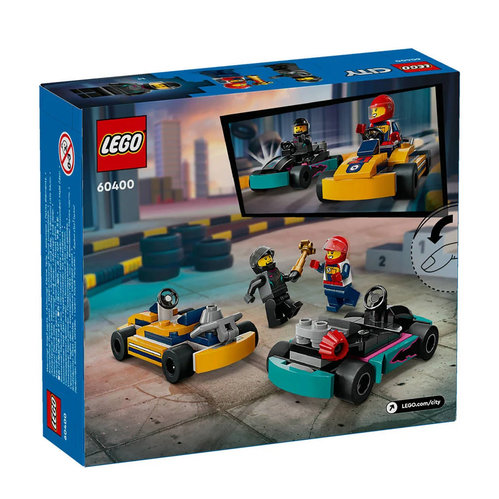 Uren speelplezier met deze leuke setKarts en racers Speelgoed Race Auto Set voor Kinderen vanaf 5 Jaar 60400