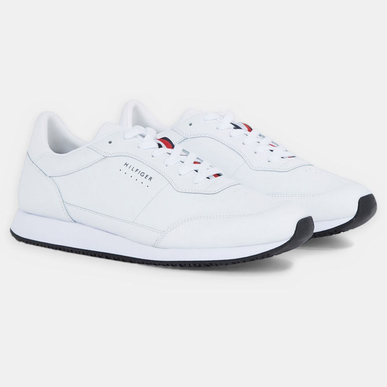 Tommy Hilfiger Baskets running en Cuir blanches