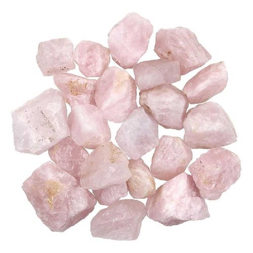 Pierres brutes quartz rose