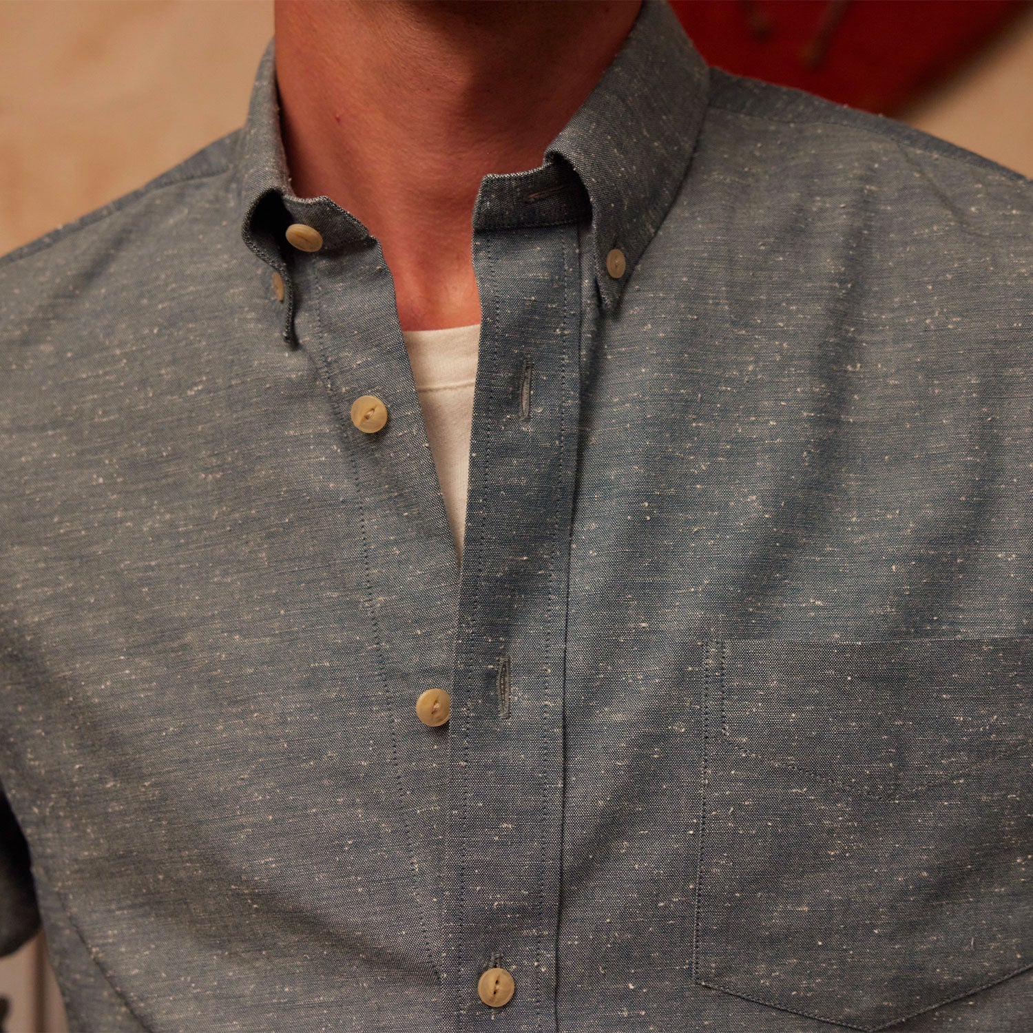 Smart blue shirt