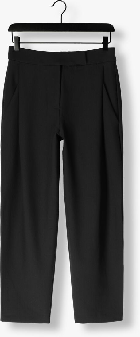 zwarte co'couture pantalon vola carrot pleat long pant