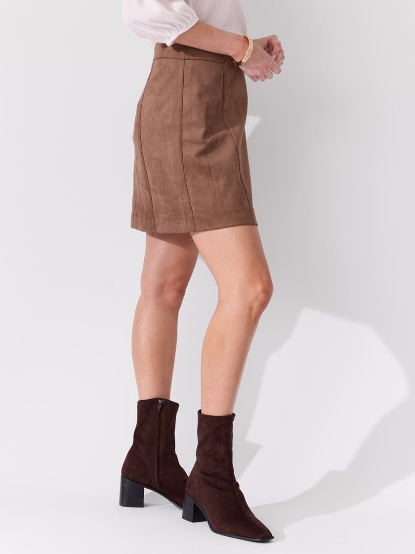 Tara skjørt Mocha Mousse