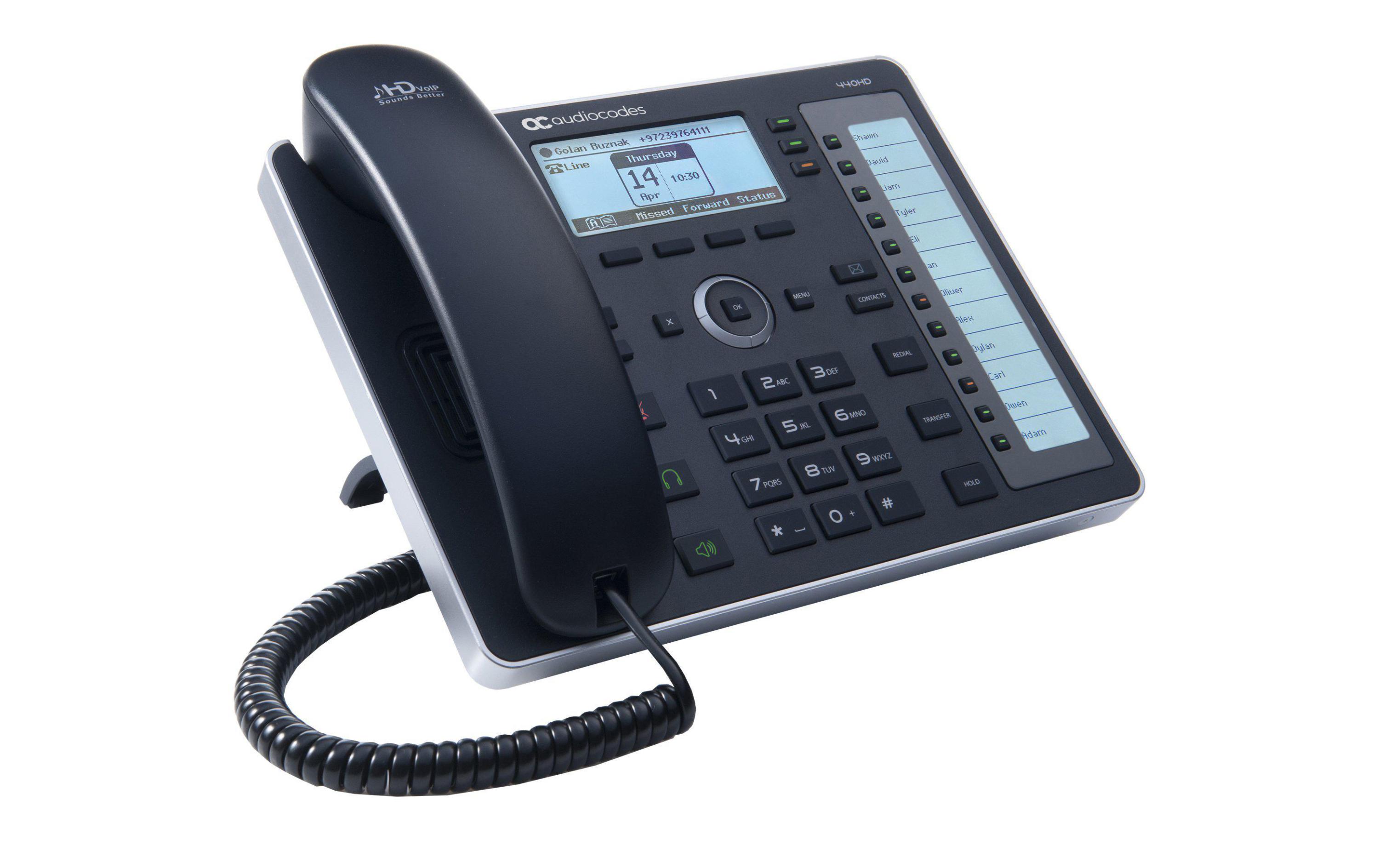 Tischtelefon 440HD Skype for Business SchwarzEin modernes Business-Telefon der Mittelklasse mit integriertem Sidecar für Kurzwahlkontakte und Präsenzüberwachung