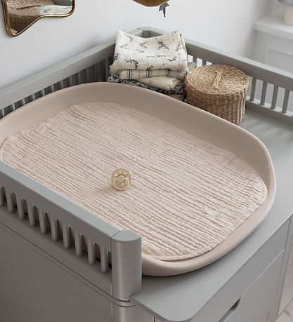Sebra wickelunterlage - 2er-Pack - Musselin - Birkenrinde Rose