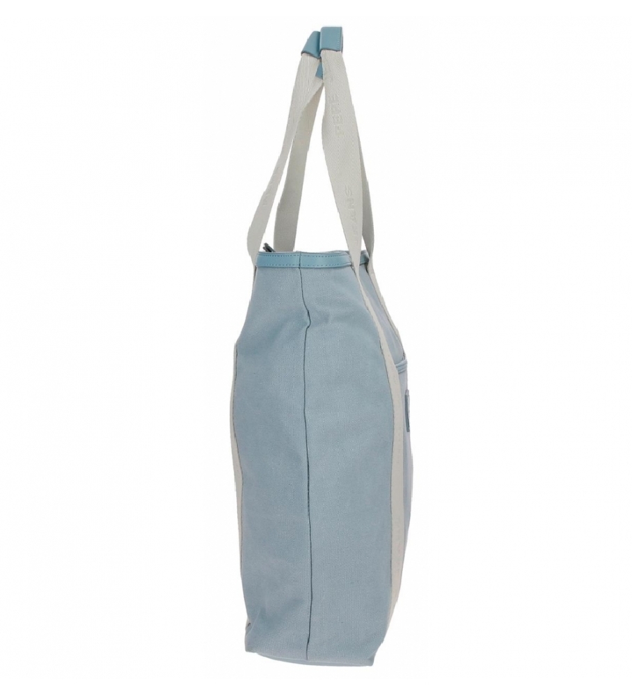 Pepe Jeans Bolso shopper azul -35x40x12cm-