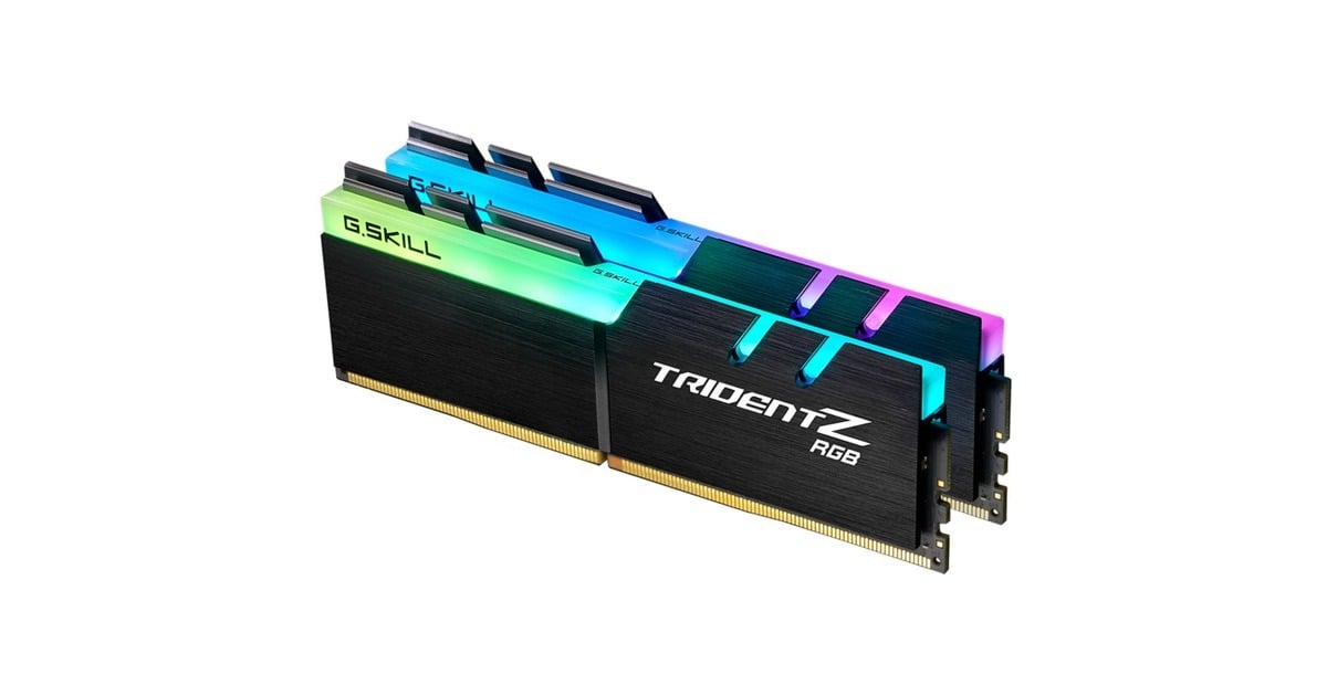G.Skill32 GB DDR4-3200 Kit werkgeheugen  (Zwart, F4-3200C16D-32GTZRX, Trident Z RGB, XMP)