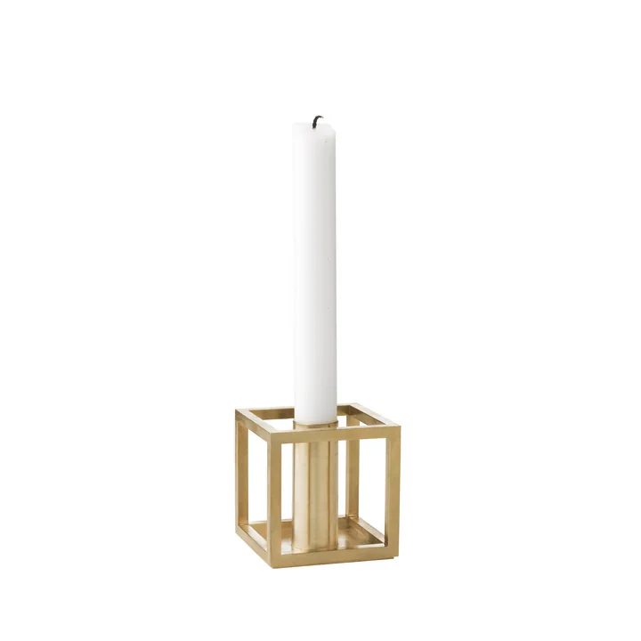 Audo - Kubus 1 Kerzenhalter, gold-plated