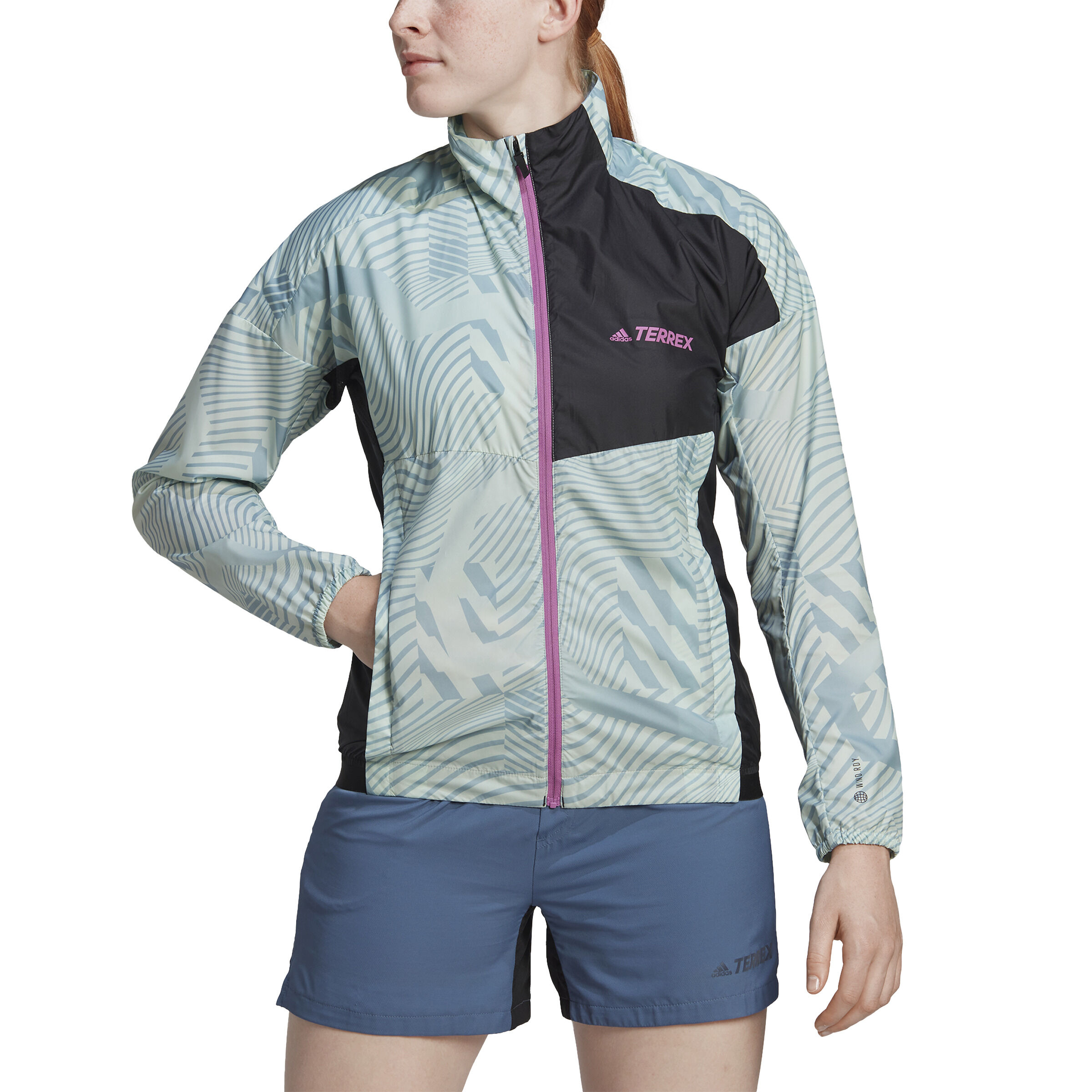 adidas Trail Wind Veste Running Femmes - Multicouleur