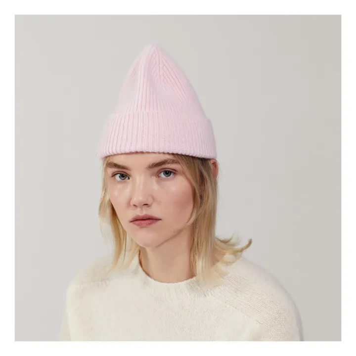 Le Bonnet Amsterdam Bonnet Laine et Angora | Rose poudré