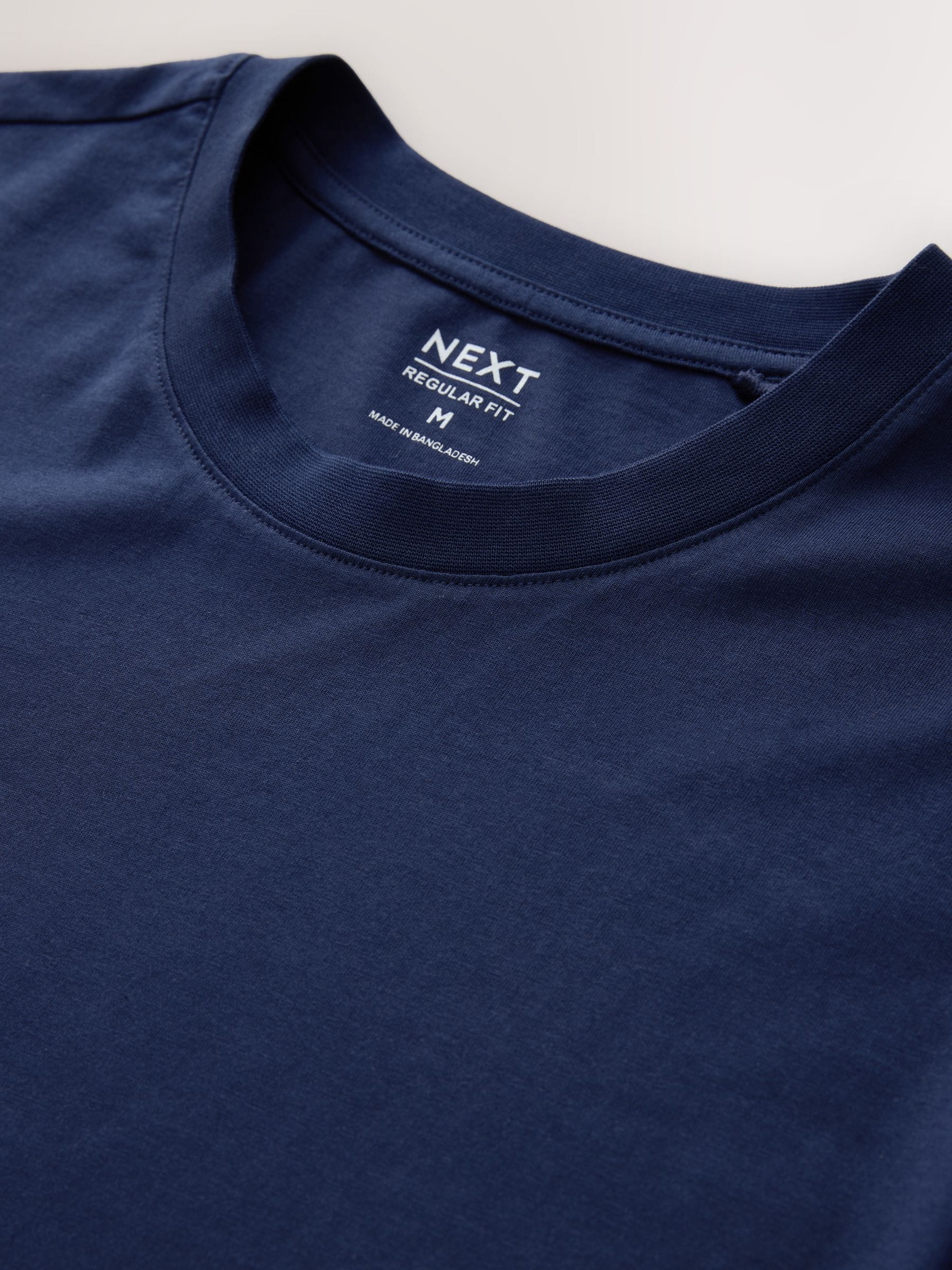 Blauw - Normale Pasvorm - T-shirt met lange mouwen en ronde hals