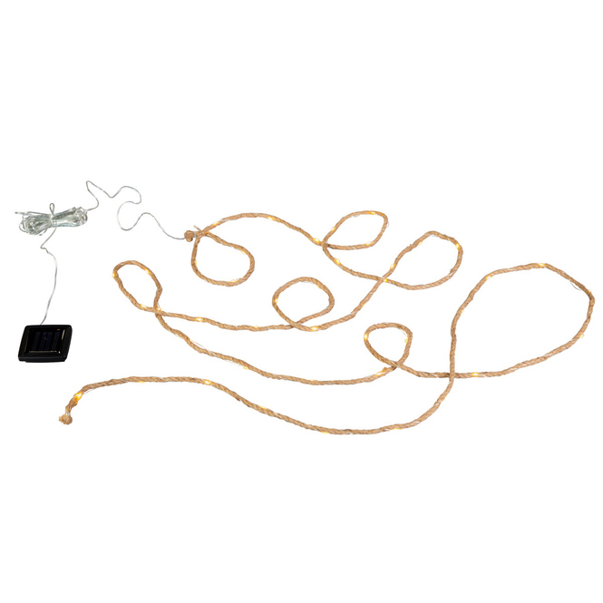 50er Solar LED Seil - aus Textil - ca. 990 cm