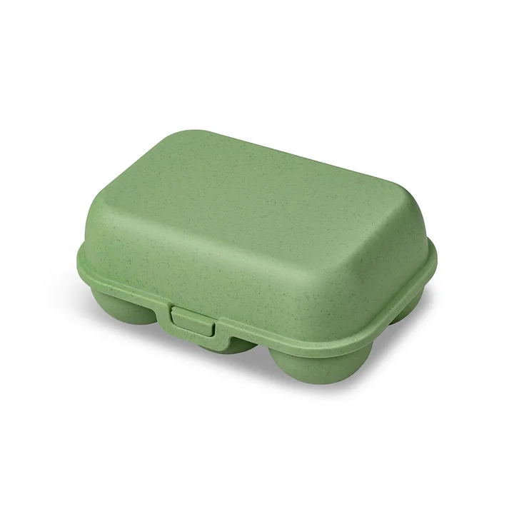 Koziol - Eggs to go Mehrweg Eierbehälter mini, nature leaf green