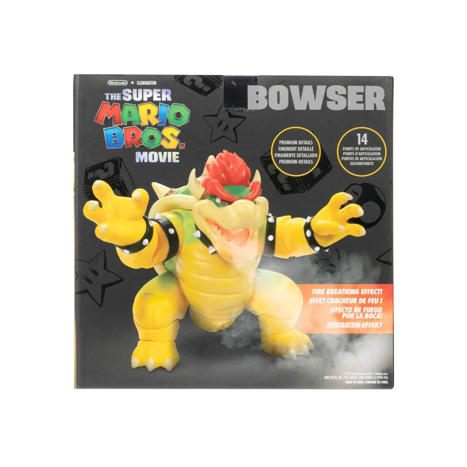Super Mario Movie - Ildåndende Bowser-figur (18 cm)